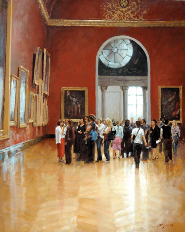 Louvre on a Saturday Afternoon - 24x30